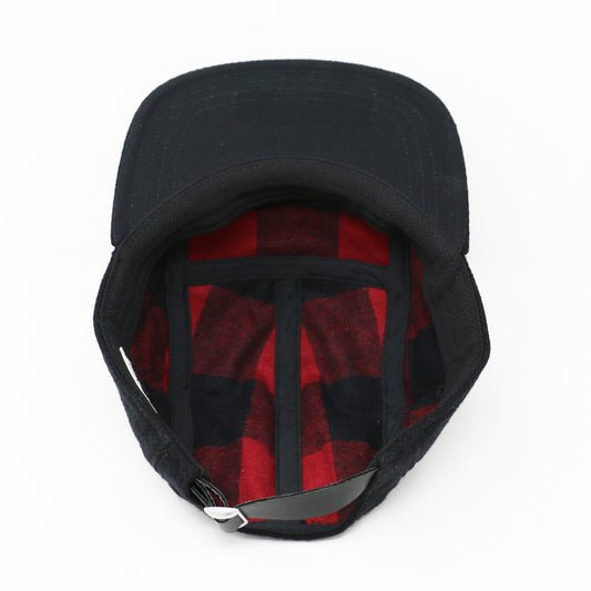 Black Wool 5-Panel