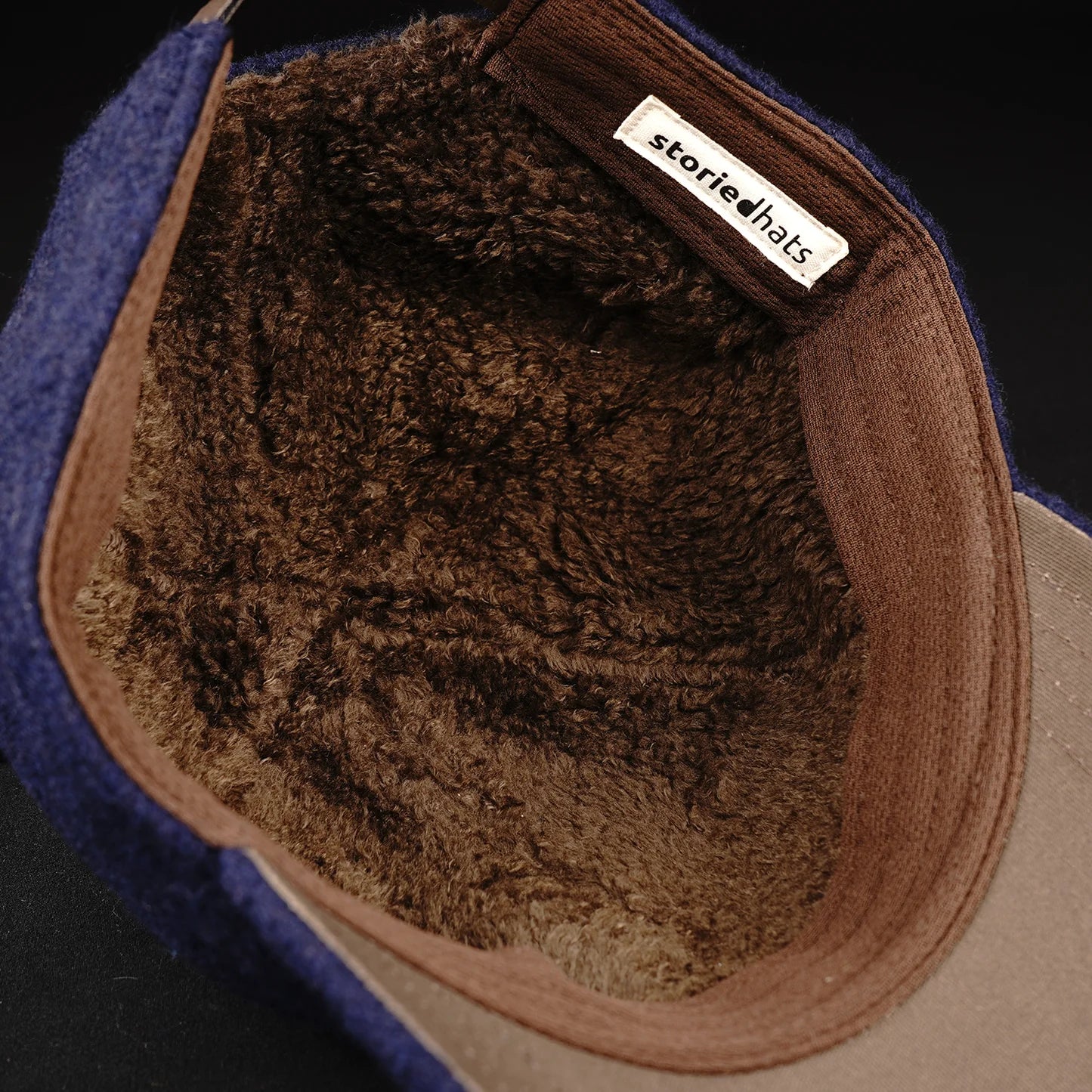 Navy Speckled Wool (Sherpa Fleece Liner)