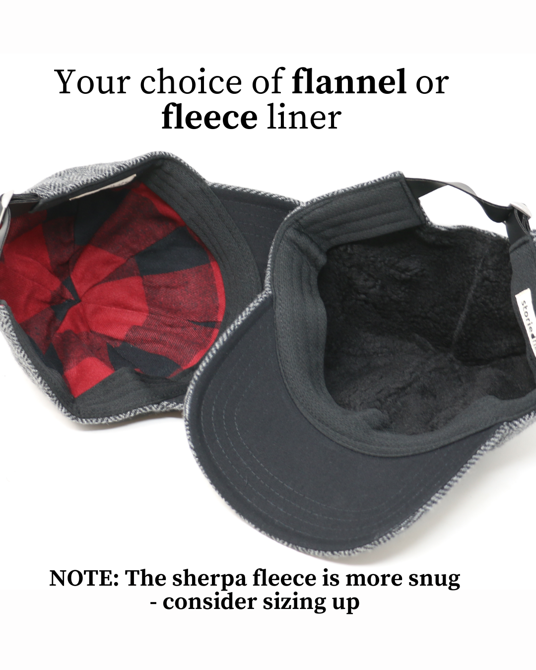 Black & Grey Wool 6-Panel Hat – storied hats Black & Grey Wool 6-Panel Hat – storied hats