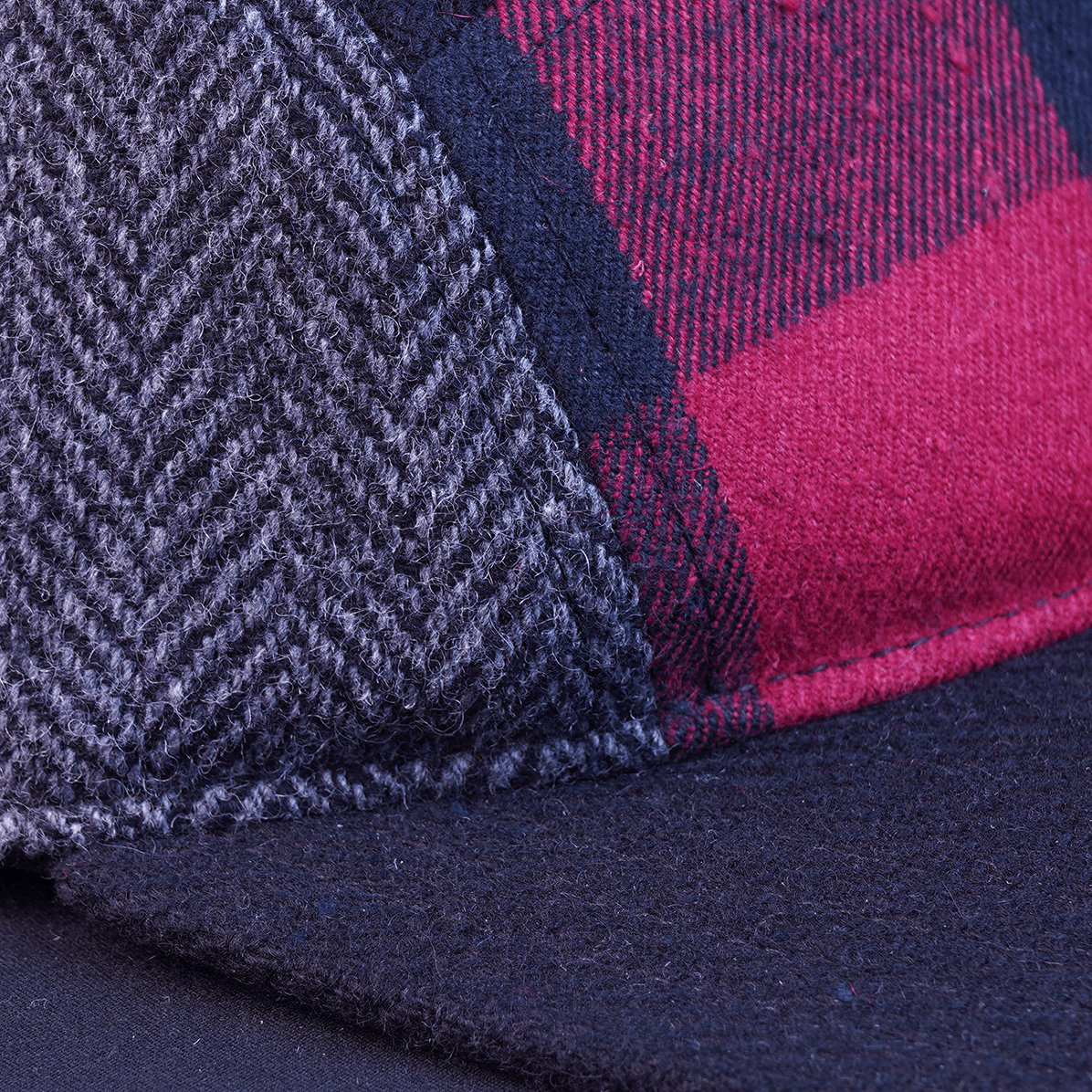 Black & Grey Buffalo Check Color Block