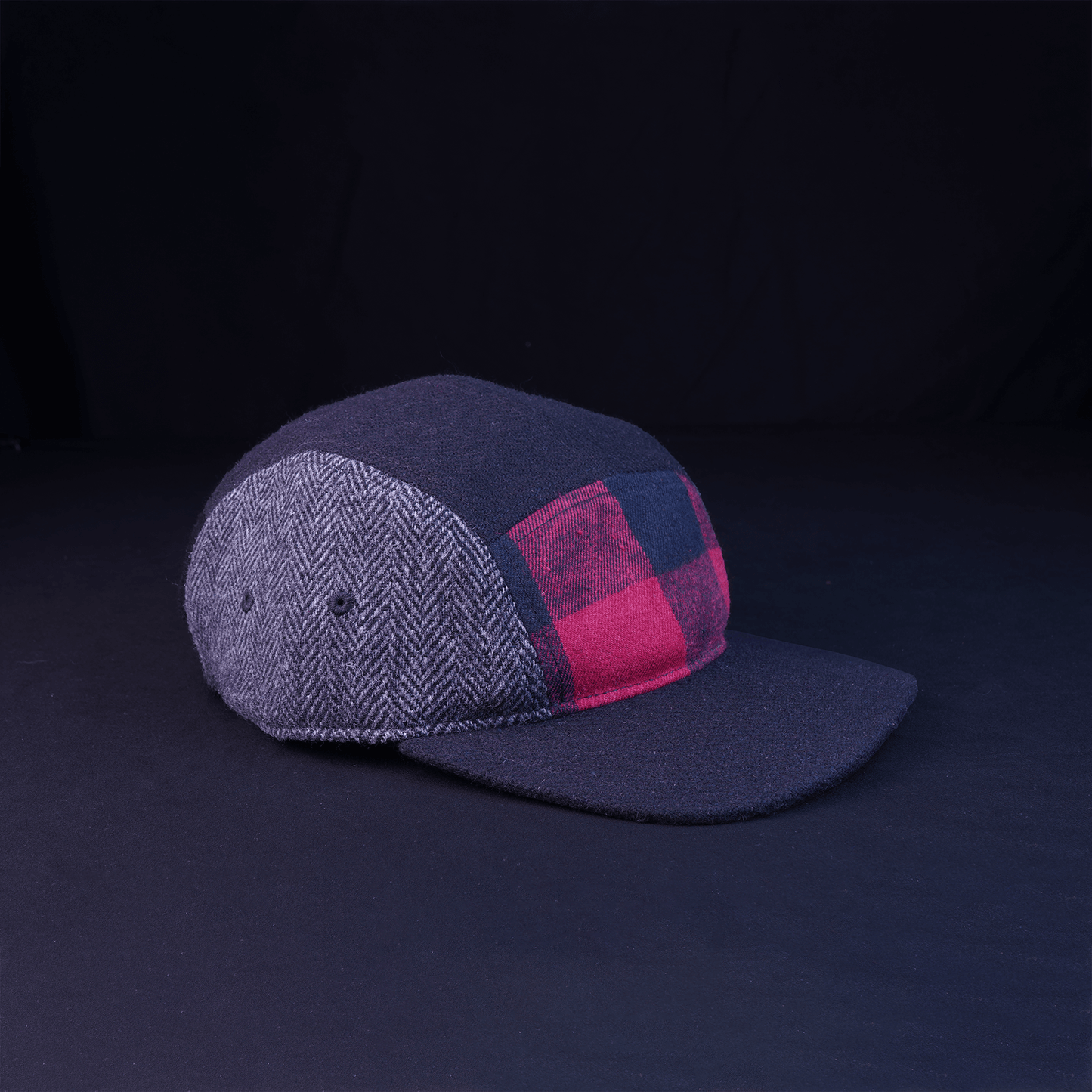 Black & Grey Buffalo Check Color Block