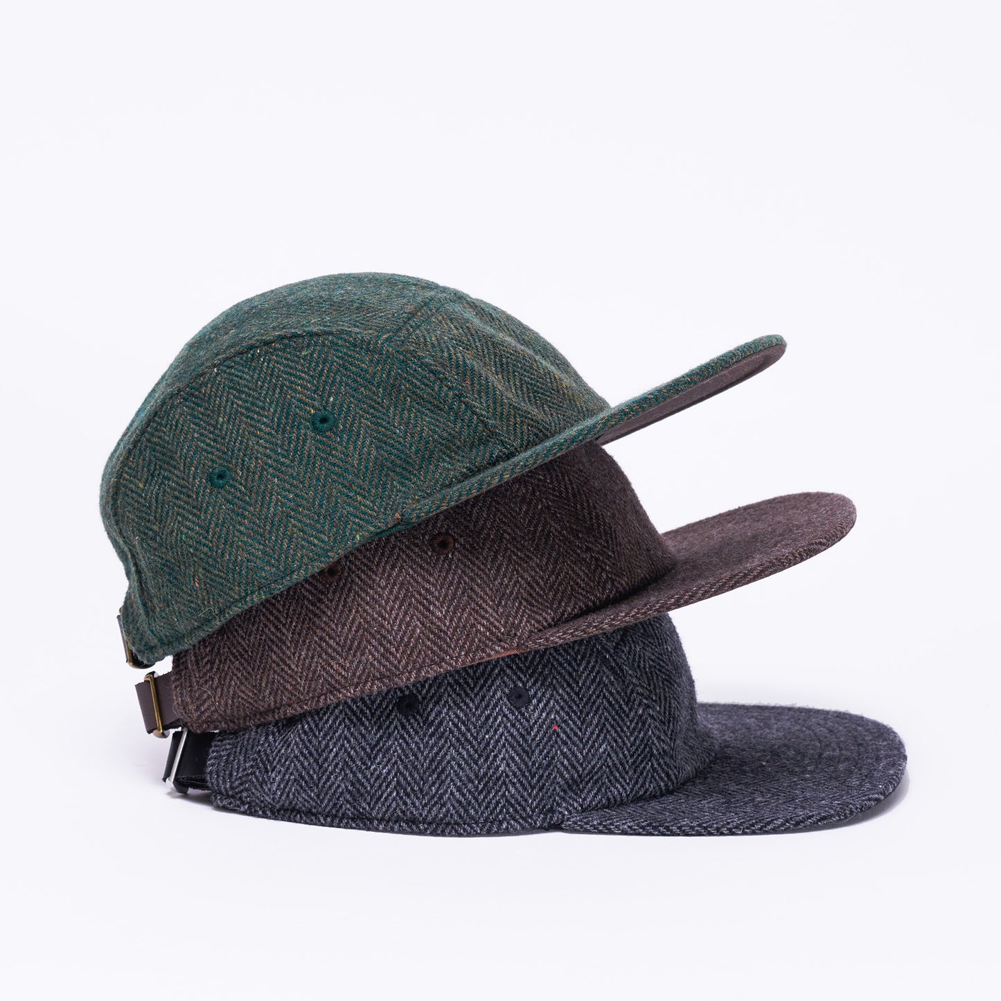 Brown & Tan Wool 5-Panel