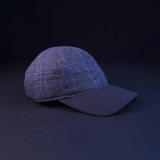 Black & Blue Wool 6-Panel w/ Sherpa Fleece Liner