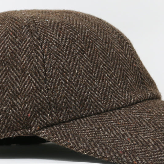 Brown & Tan Wool 6-Panel