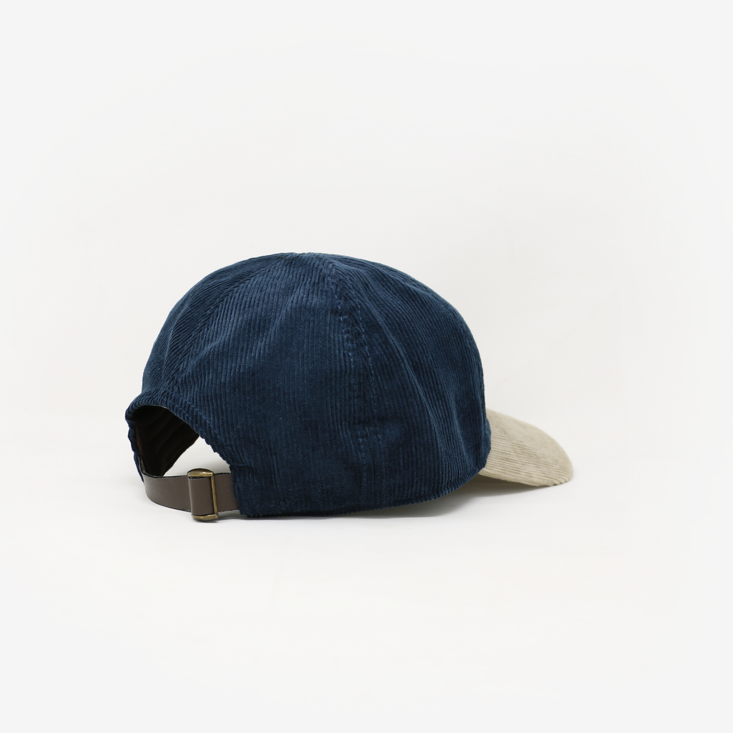 Corduroy Color 6-Panel Navy & Beige