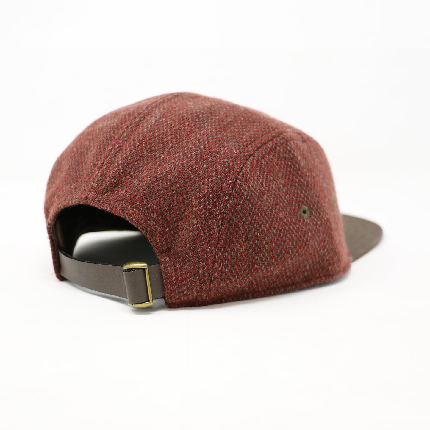 Crimson & Brown Wool 5 Panel