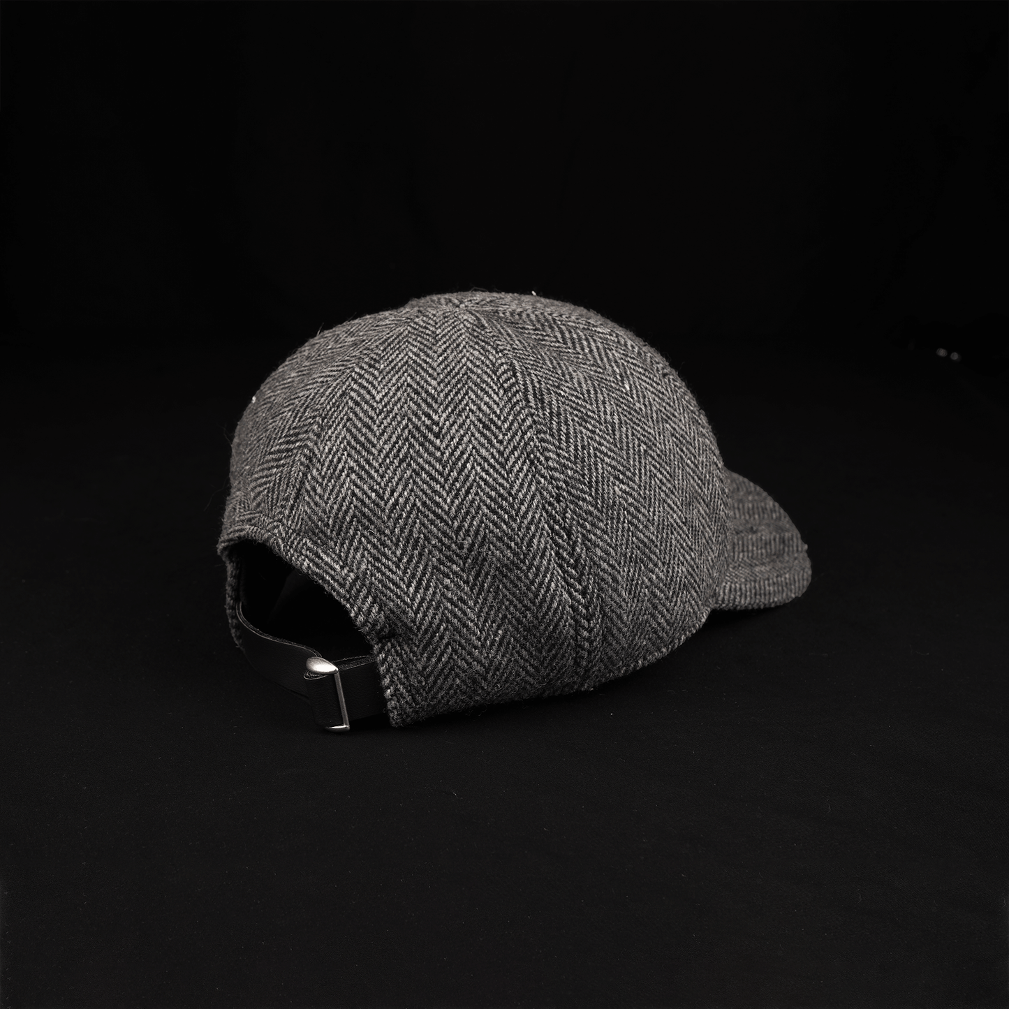 Black & Grey Wool Herringbone