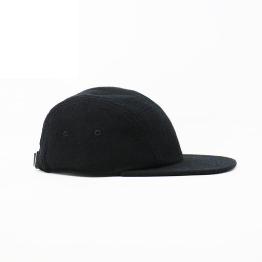 Black Wool 5-Panel