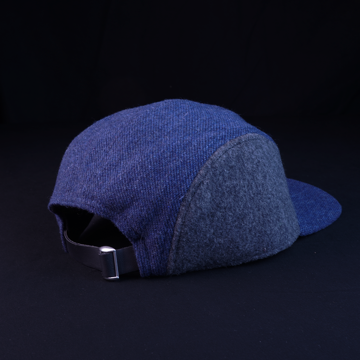Blue & Grey Wool 5 Panel w/ Fleece Liner