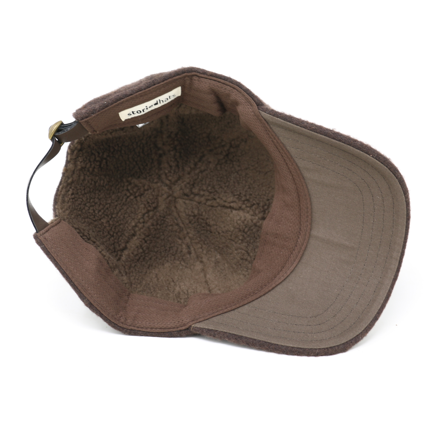 Crimson & Brown Wool Herringbone