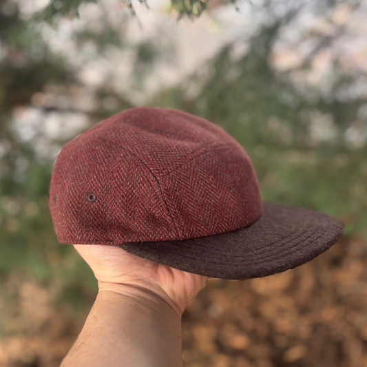 Crimson & Brown Wool 5 Panel w/ flannel liner