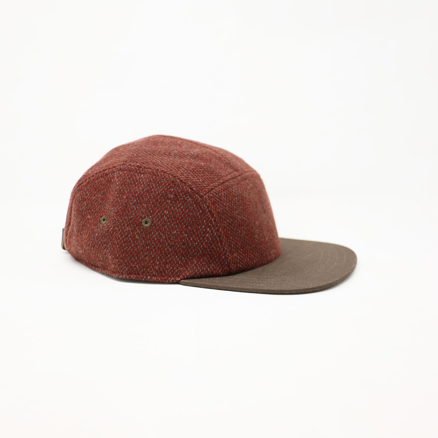 Crimson & Brown Wool 5 Panel
