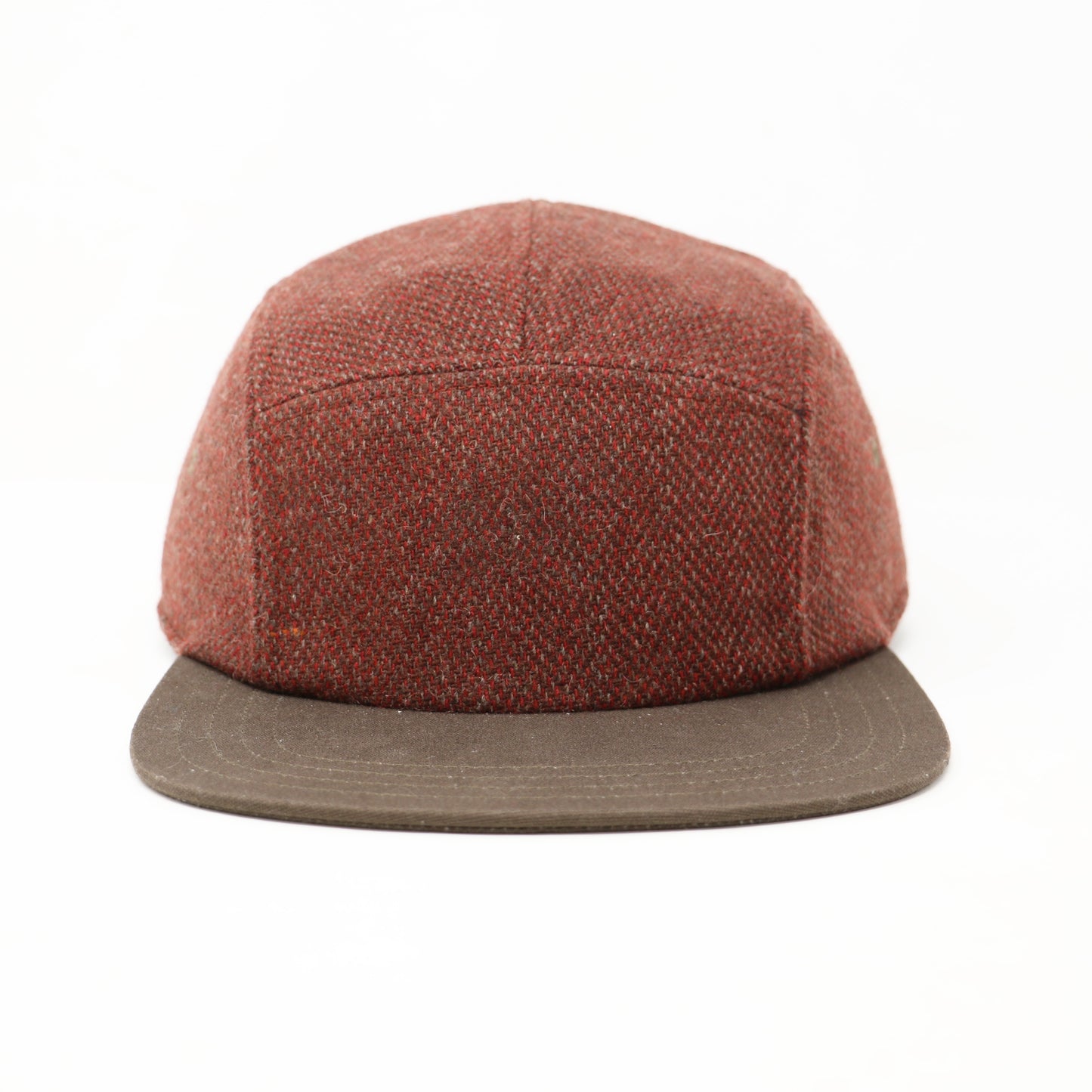 Crimson & Brown Wool 5 Panel