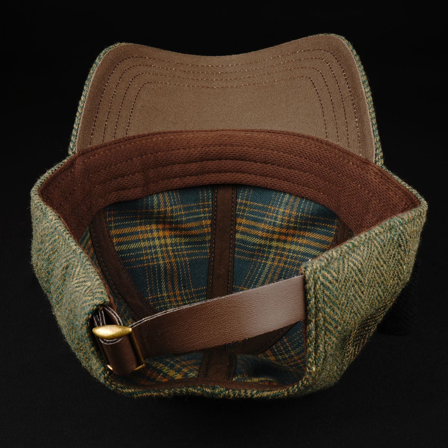 Forest & Olive Wool Herringbone