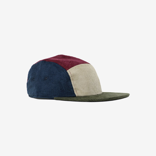 Corduroy Color Block with Burgundy