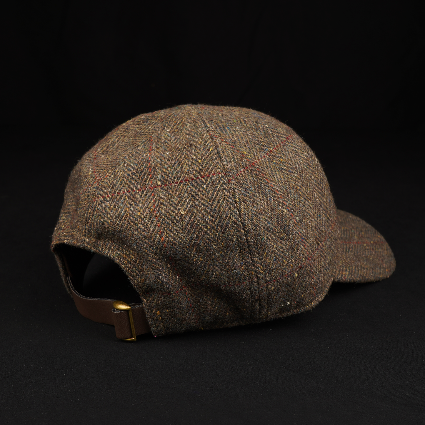 Olive & Brown Wool Herringbone