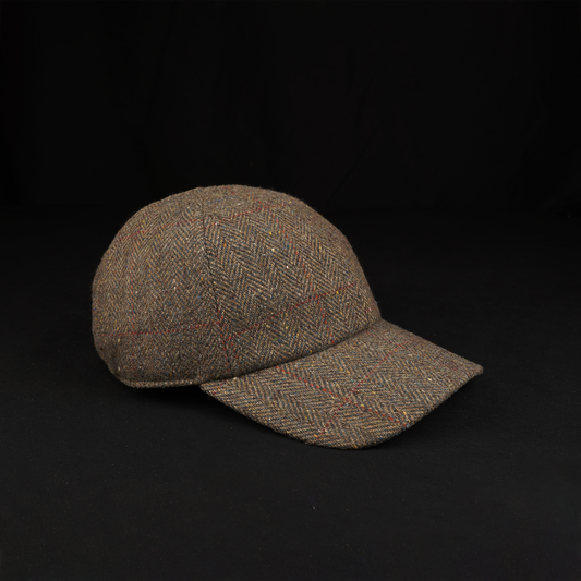 Olive & Brown Wool Herringbone