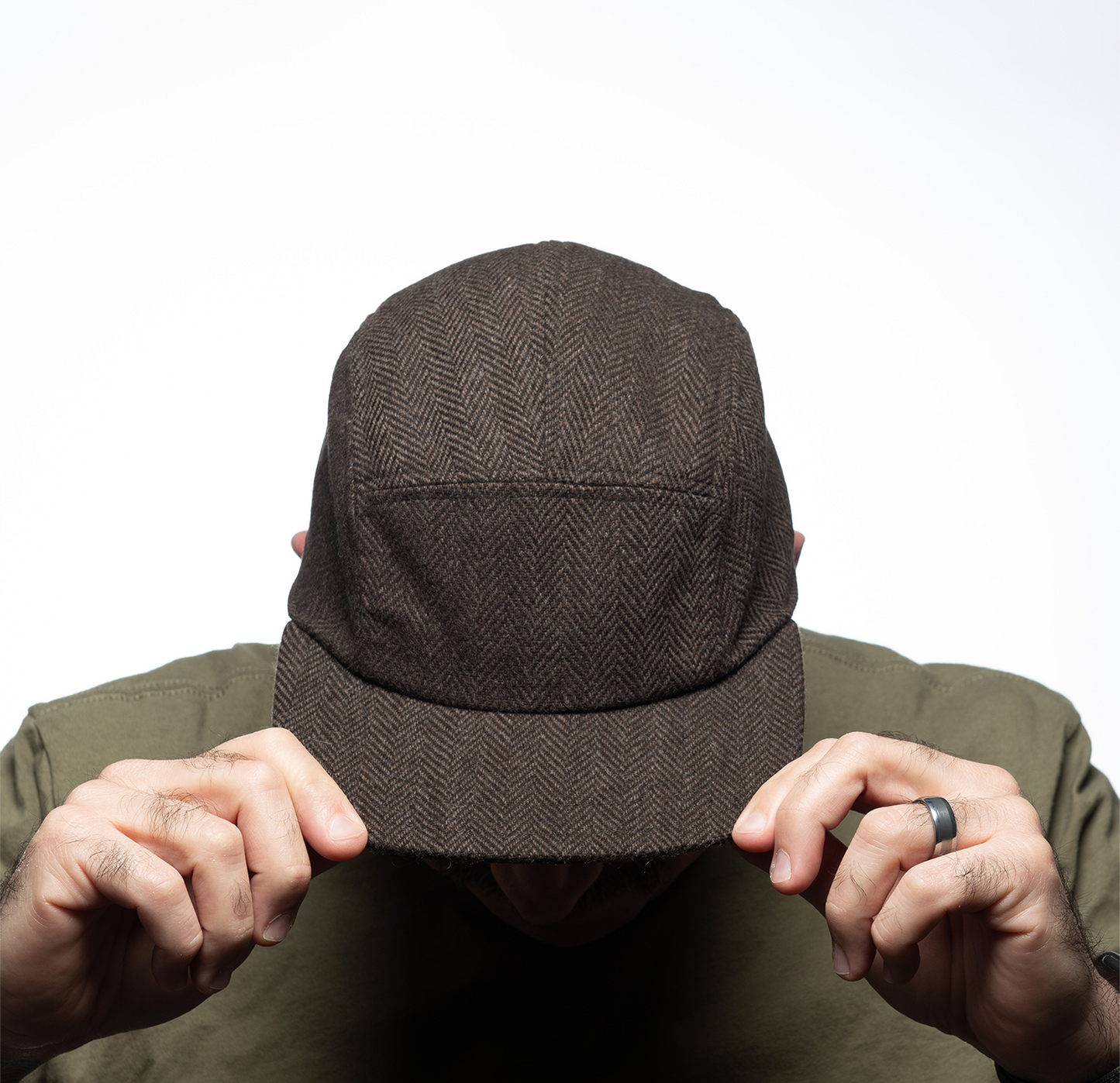 Brown & Tan Wool 5-Panel